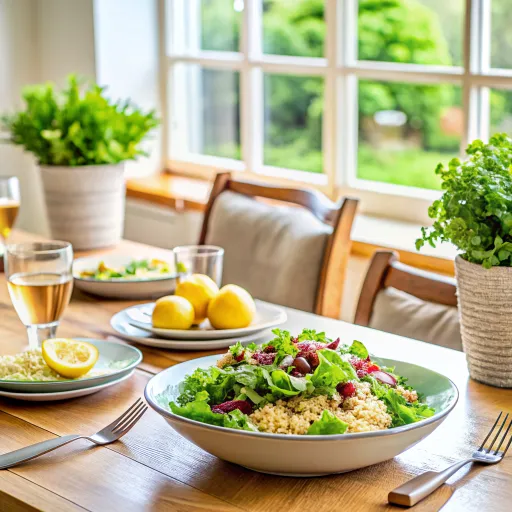 Salad Quinoa Hijau dengan Sentuhan Lemon